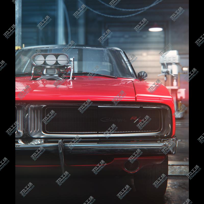 images/goods_img/2021040162/3D 1969 Dodge Charger in Dark Garage Environment/2.jpg